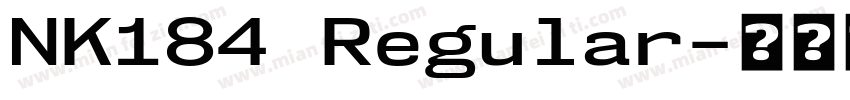 NK184 Regular字体转换